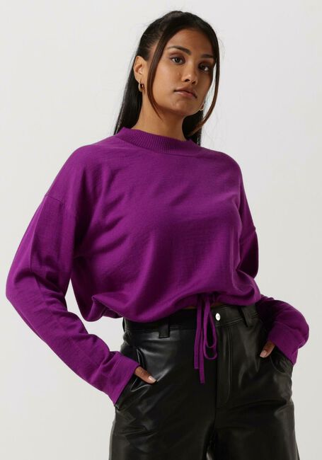 VANILIA Pull MERINO WOOL SWEATER en violet - large