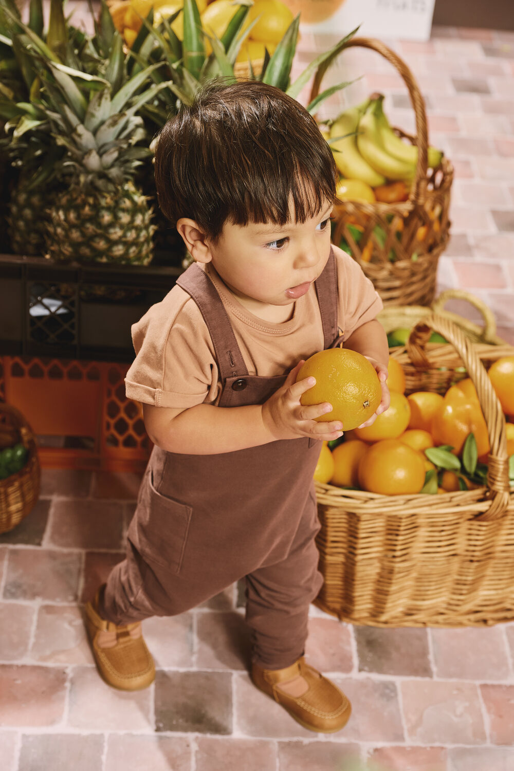 Bruine Z8 Broeken/jumpsuits MARTINO - large