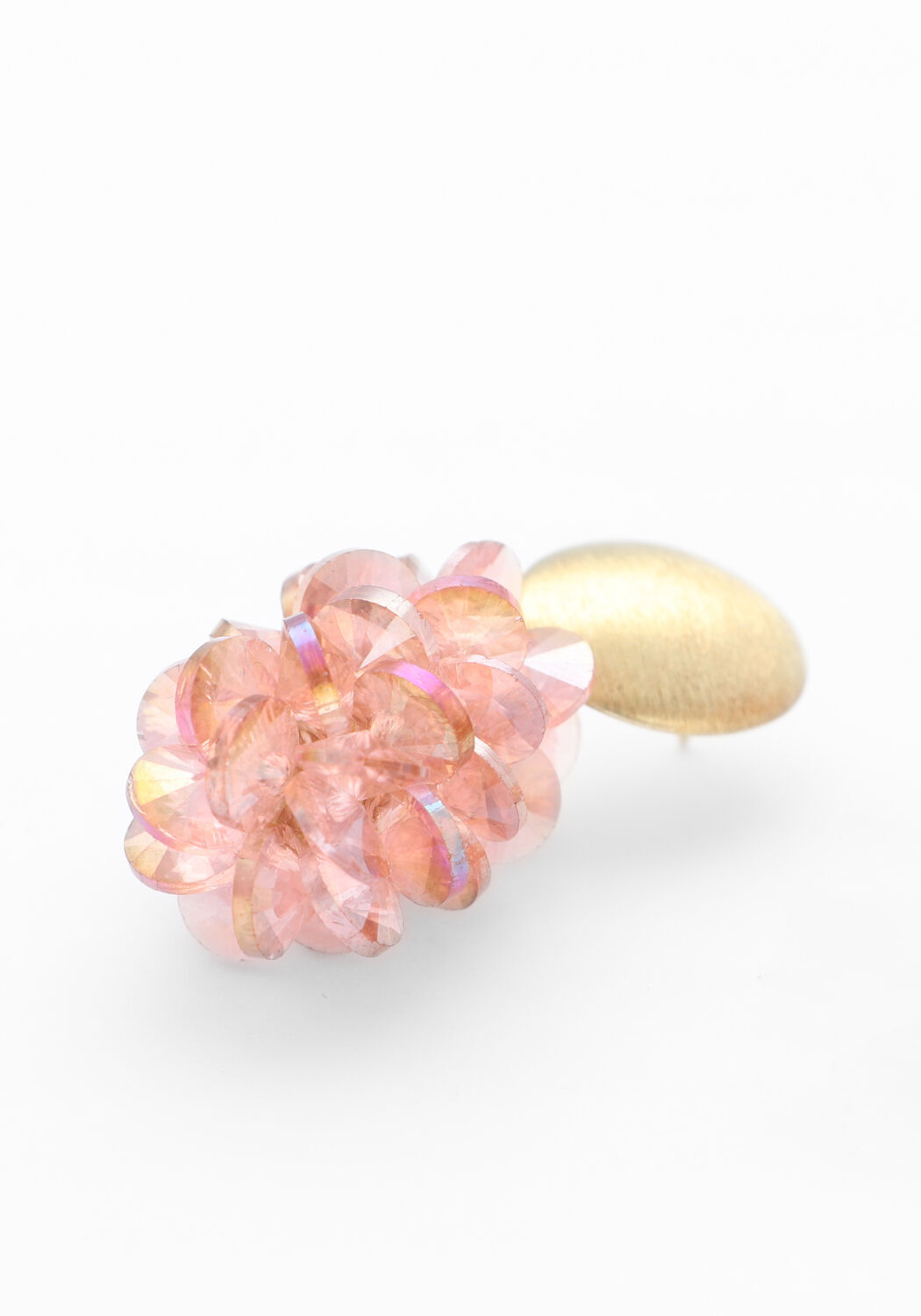 Roze LOTT. GIOIELLI Sieraad THICK OVAL CRYSTAL SEQUINS - large