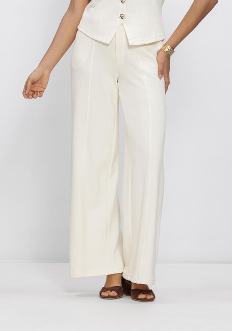 OBJECT Pantalon large OBJNOELLA LISA MW WIDE PANT E  VIP 26 en blanc - large