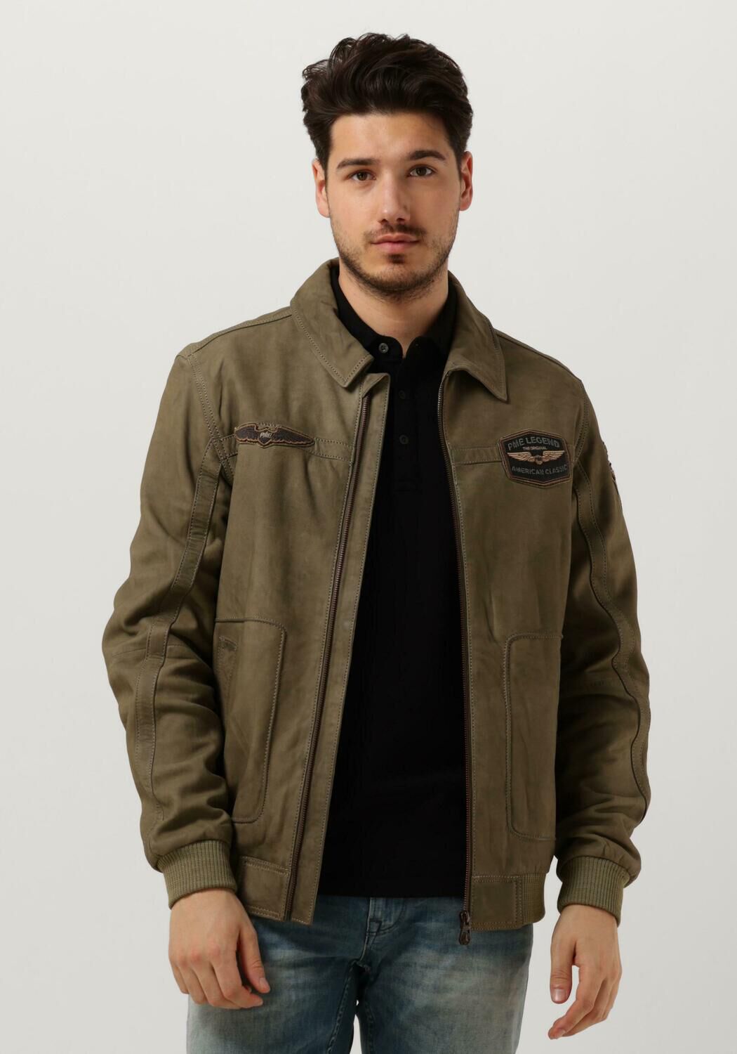 PME LEGEND Jack BOMBER JACKET SUMMER HUDSON 2.0 SHEEP VEG WILD en beige Omoda