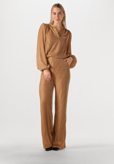 AMAYA AMSTERDAM Pantalon large MIKKI en bronze - large