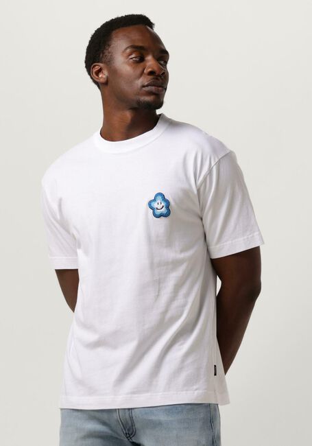 GENTI T-shirt J9041-1223 en blanc - large