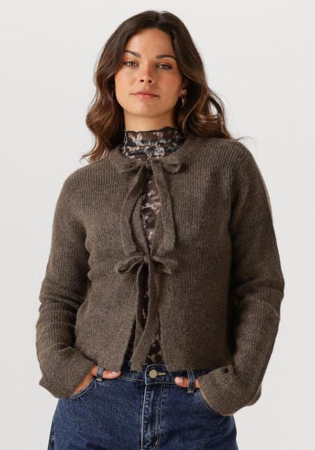 Bruine OBJECT Vest OBJPARVI KNIT CARDIGAN - large