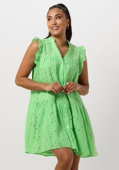 Groene CO'COUTURE Mini jurk POLA ANGLAISE SS DRESS - large