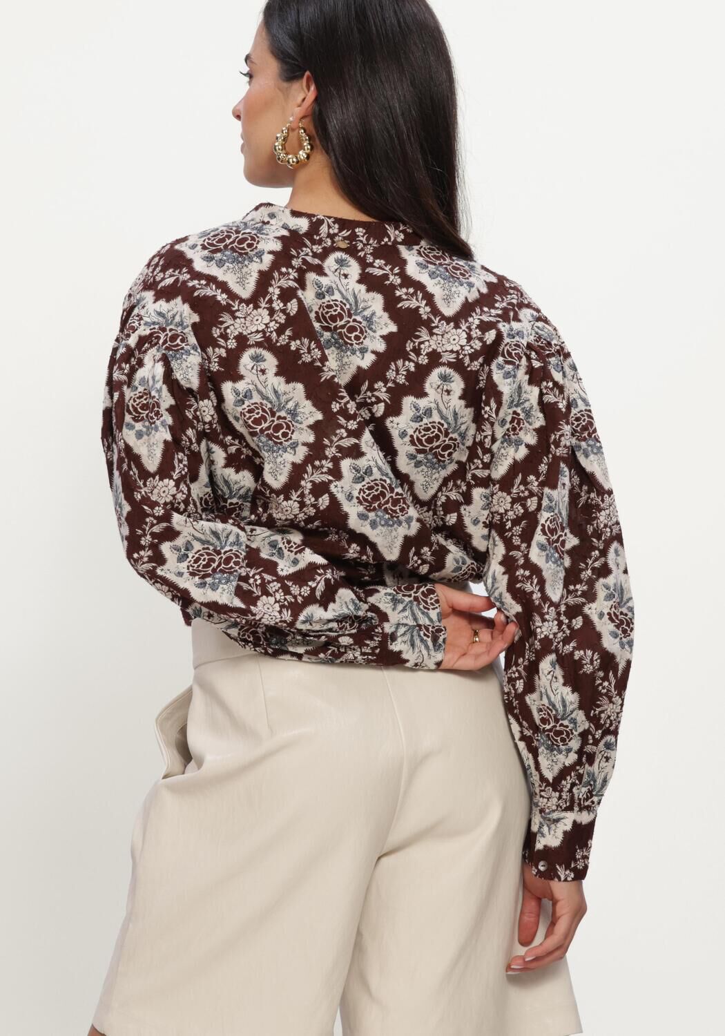 Bruine ANTIK BATIK  IRENE BLOUSE - large