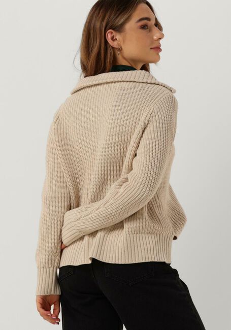 Zand CC HEART Trui AVERY ZIP KNIT SWEATER - large