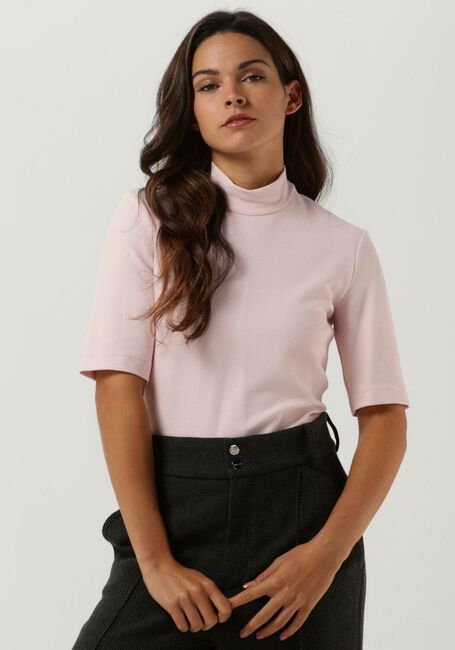 VANILIA Haut RIB COL BASE Rose clair - large
