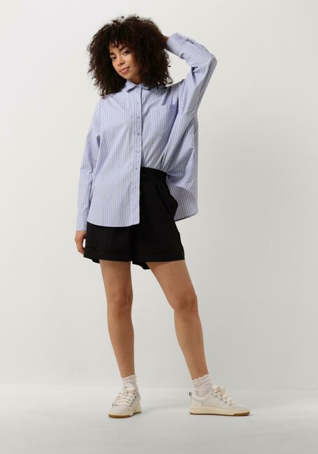 Blauwe NEO NOIR  DALMA STRIPE STONE SHIRT Blauwe NEO NOIR  DALMA STRIPE STONE SHIRT - large