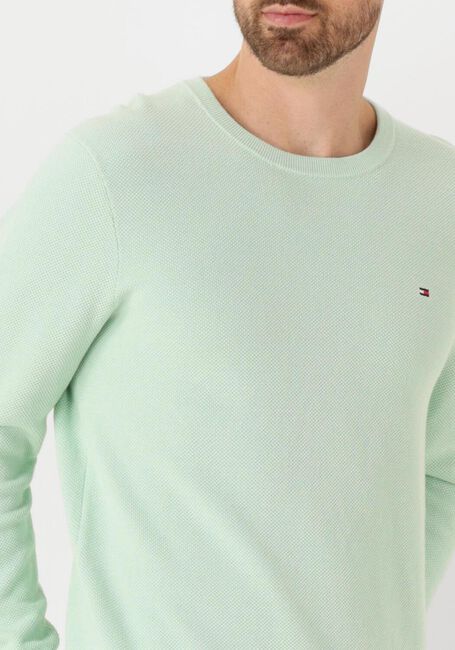 TOMMY HILFIGER Pull ESSENTIAL STRUCTURE CREW NECK Menthe - large