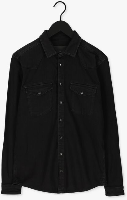 Zwarte PUREWHITE Casual overhemd BASIC DENIM SHIRT - large