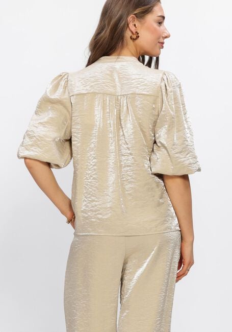 NUKUS ROSIE BLOUSE SHINY Blouses en beige - large