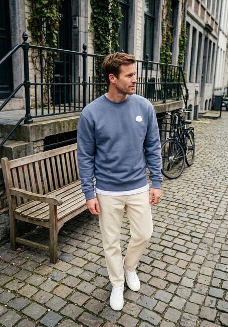 THE GOODPEOPLE Pull LRUBBER en bleu - large