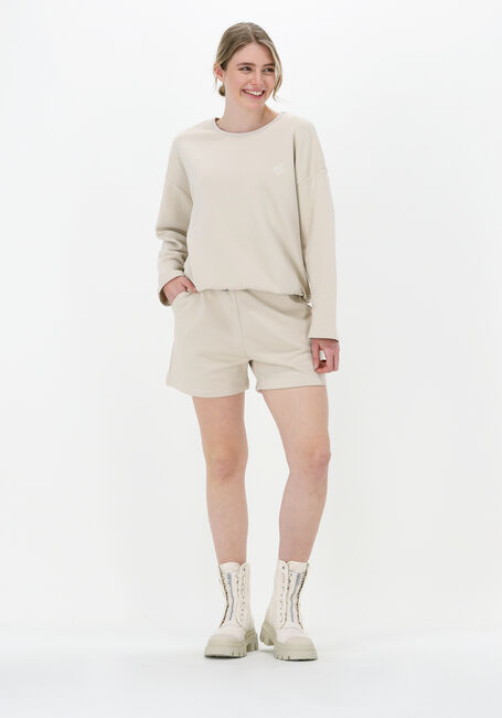 JUST FEMALE Pull PAISLEY BADGE SWEAT en beige - large