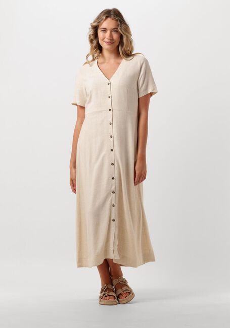 Beige Y.A.S. Maxi jurk YASBINA SS ANKLE DRESS - large