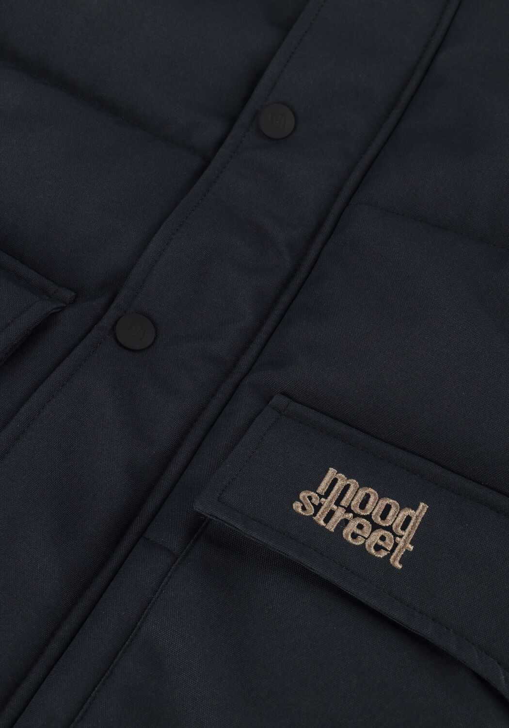 Donkerblauwe MOODSTREET Gewatteerde jas JASPER - large