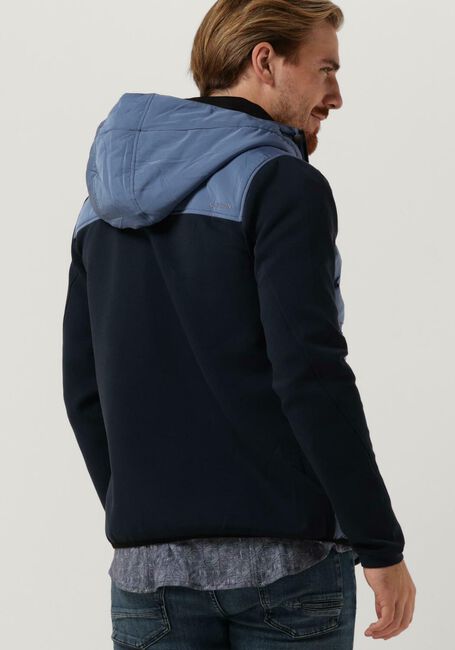 CAST IRON Jack HOODED TECH JERSEY INTERLOCK en bleu - large