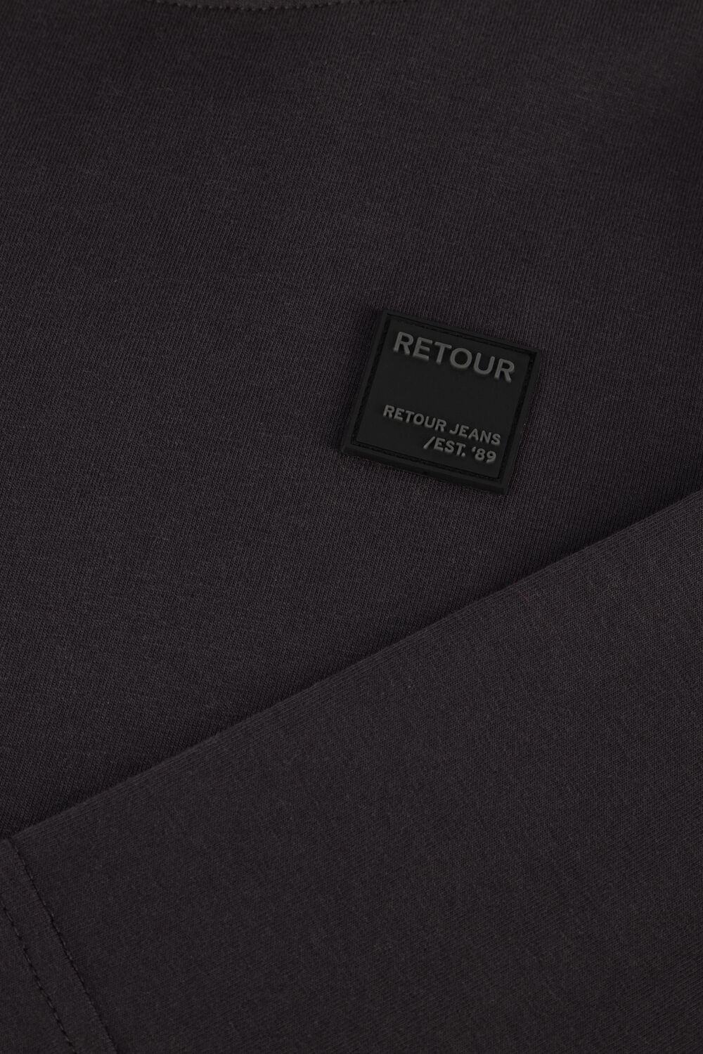 Donkergrijze RETOUR Polo MARVIN - large