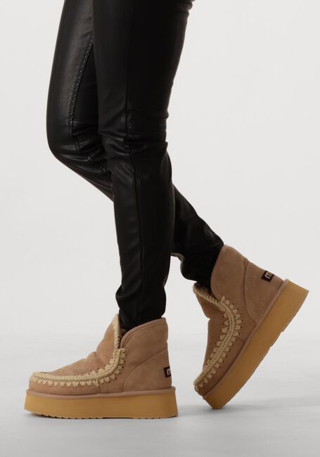 Beige MOU  MINI ESKIMO PLATFORM BOOT - large