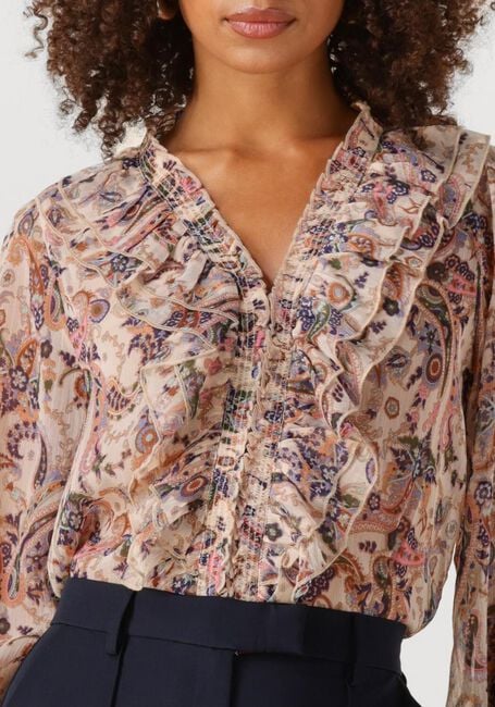 Beige NEO NOIR  IVEY ART PAISELY BLOUSE - large