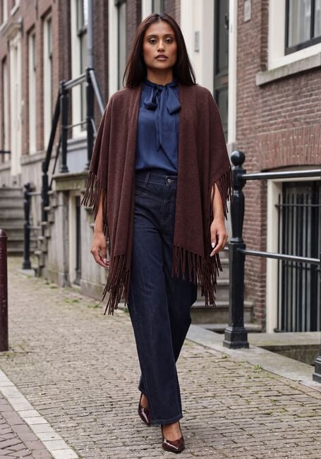 CAMBIO Wide jeans ORNELLA Bleu fonc&eacute; - large