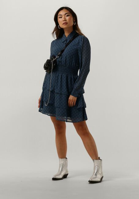 COLOURFUL REBEL Mini robe SACHA SMALL GEO MINI SHIRT DRESS en bleu - large