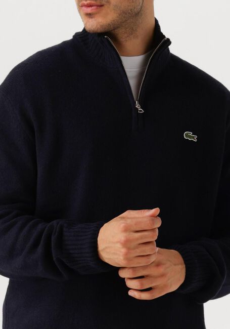 LACOSTE Pull 1HA1 MEN SWEATER ZIP Bleu foncé - large