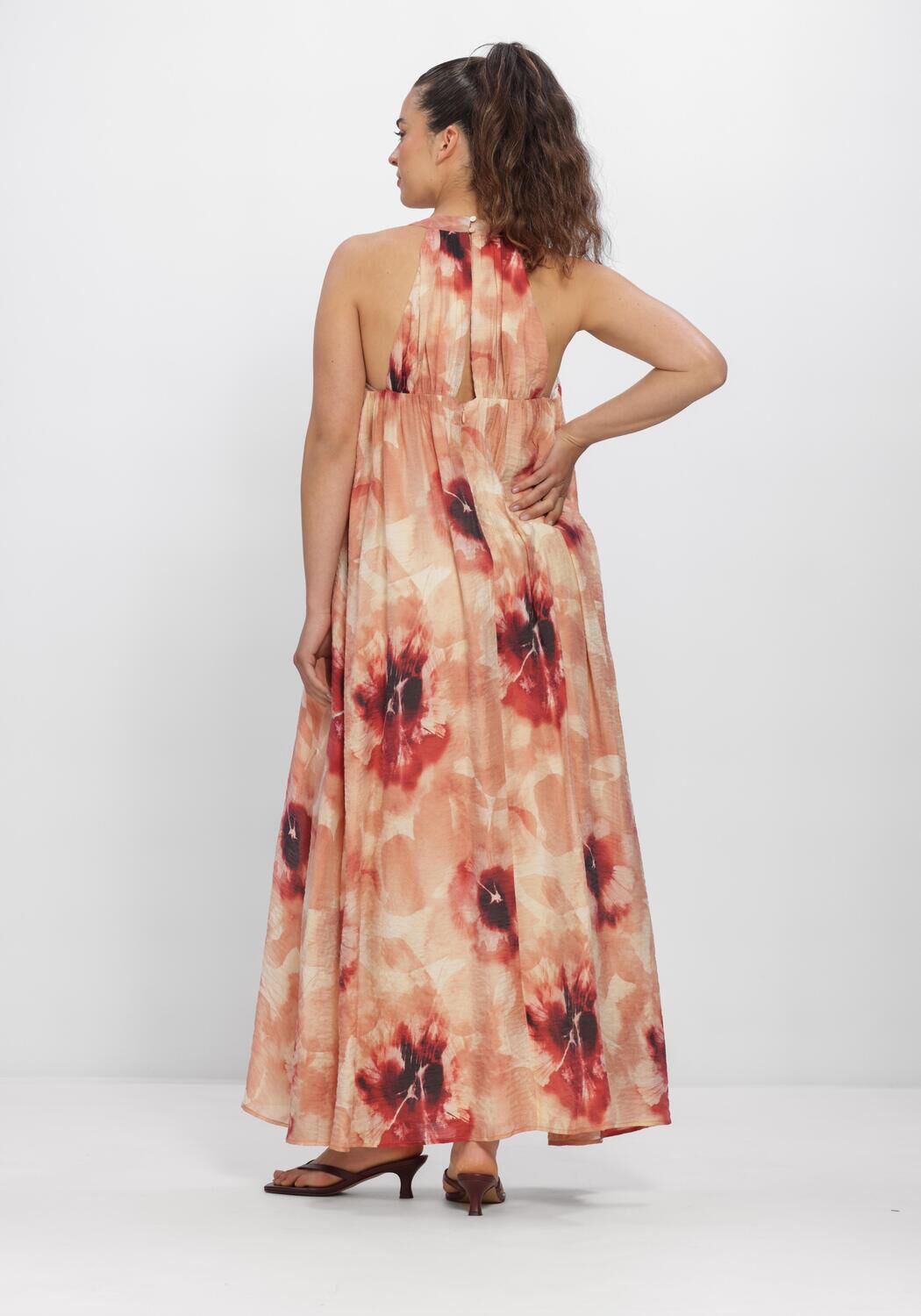 Rode Y.A.S. Jurken YASSUMIO SL ANKLE DRESS - large