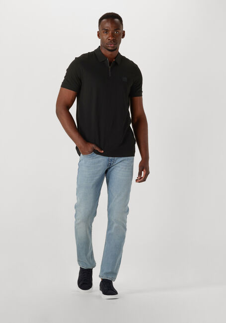 BOSS ORANGE Polo PASSERZIP en noir - large