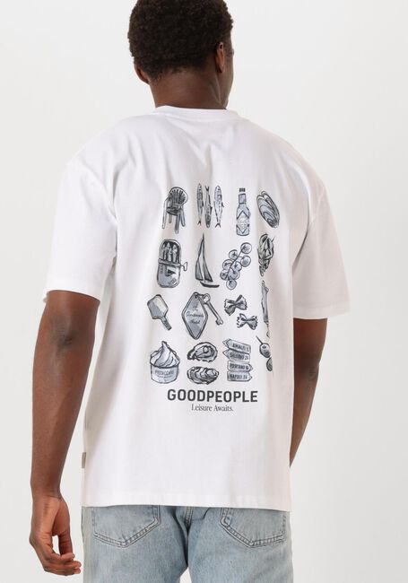 THE GOODPEOPLE T-shirt TAX en blanc - large