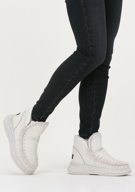 MOU Bottes fourrure ESKIMO JOGGER en blanc - large