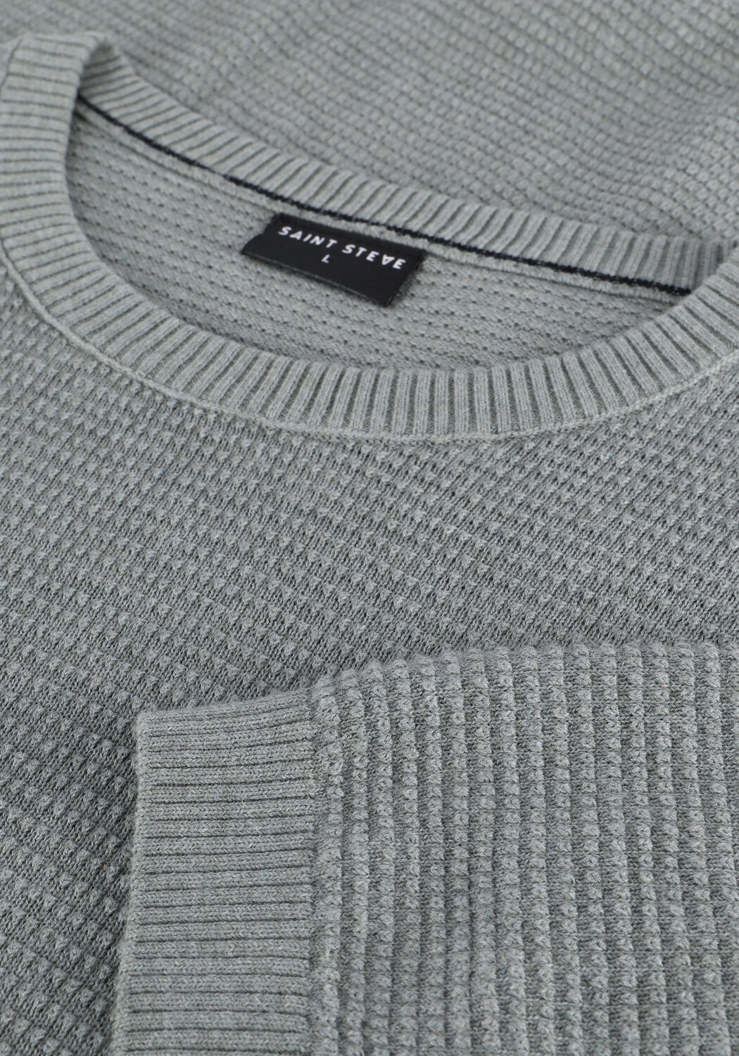 SAINT STEVE Pull HAR en gris - large