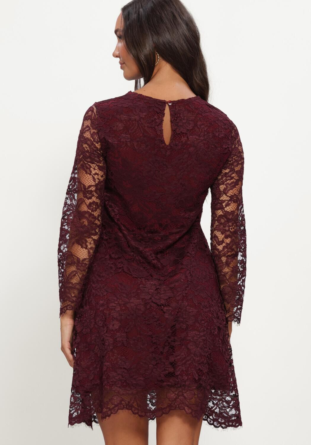 Bordeaux ANA ALCAZAR Mini jurk DRESS - large