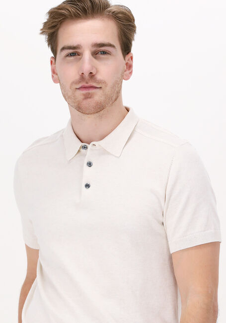 SELECTED MEN Polo SLHBERG SS POLO NECK B Blanc - large