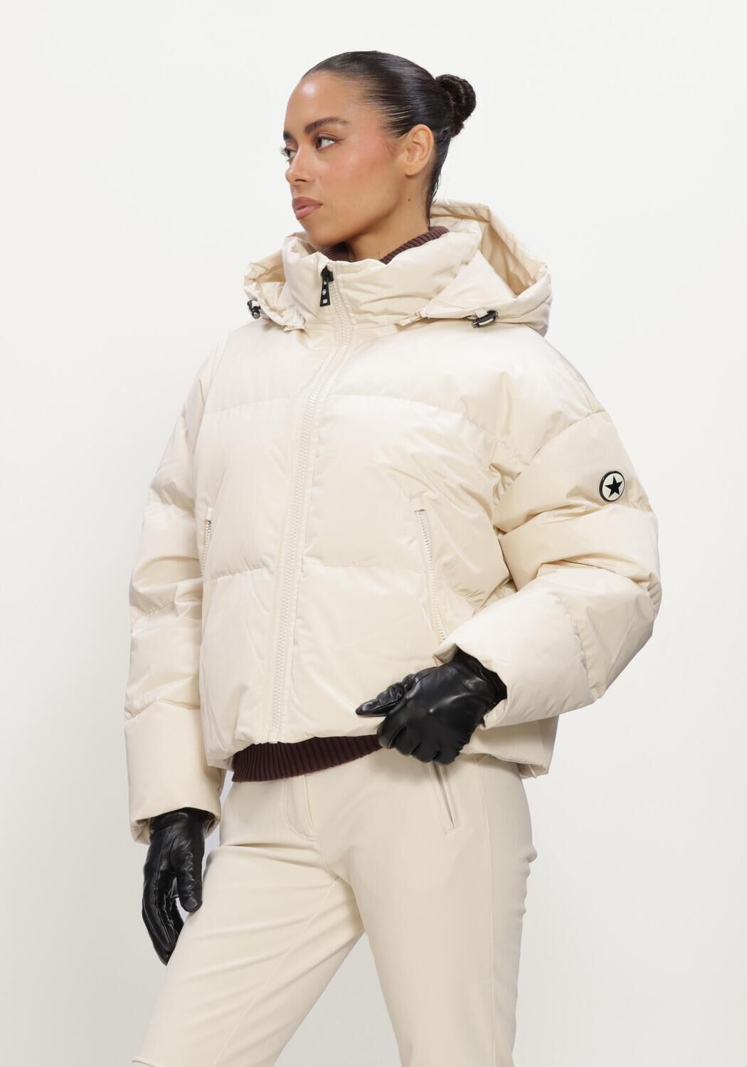 Beige AIRFORCE Gewatteerde jas SUN PEAKS JACKET - large