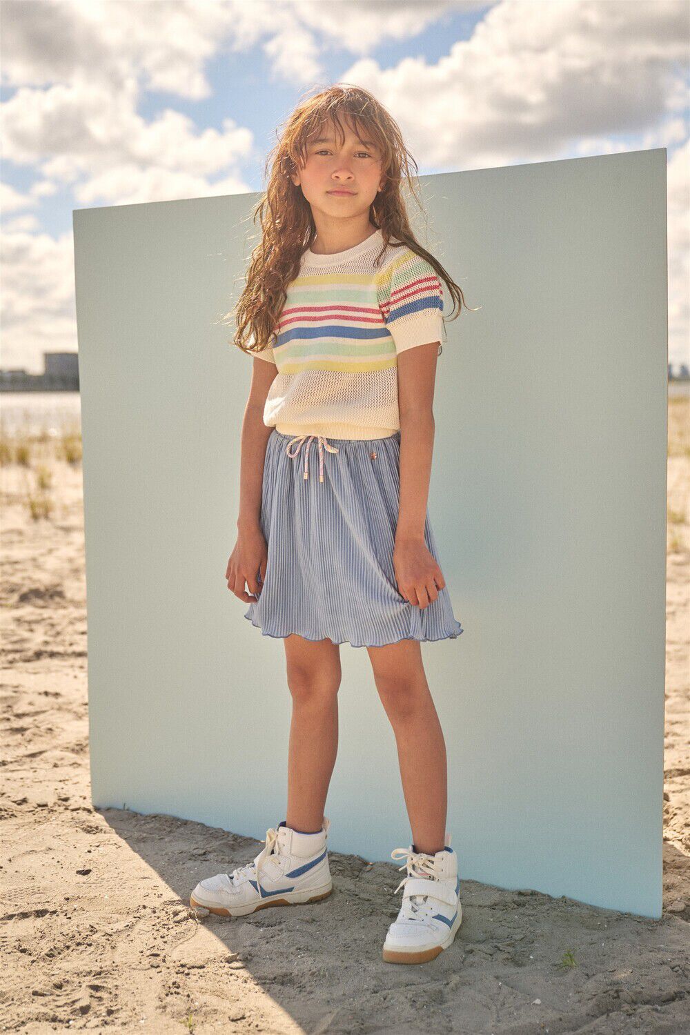 NONO Haut KAE KNITTED TOP en beige - large