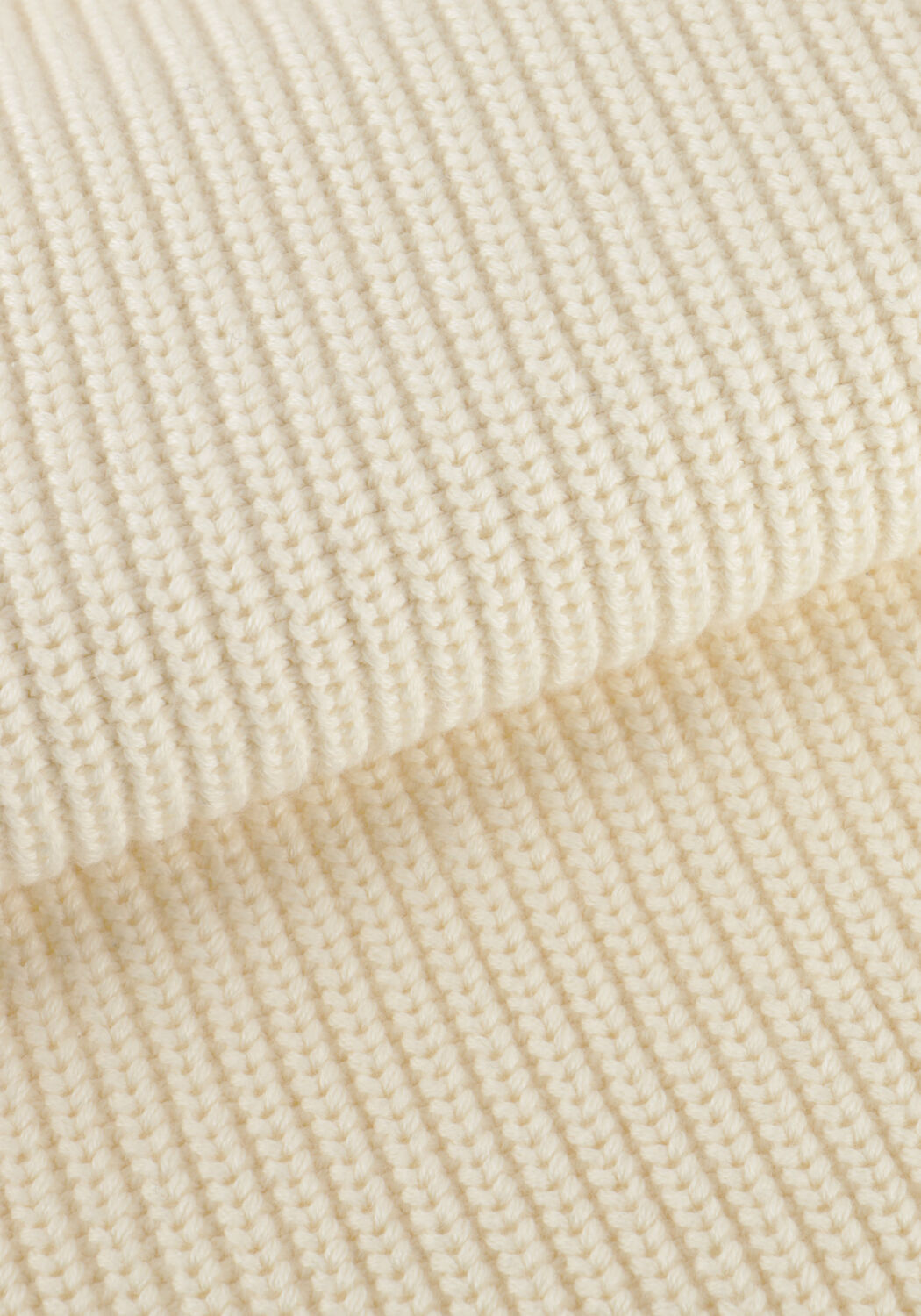 Creme ANERKJENDT Trui AKSUNE PATENT HALF ZIP KNIT - large