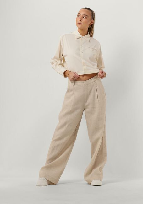 VANILIA BOXY ADJUSTABLE FIT Blouses en beige - large
