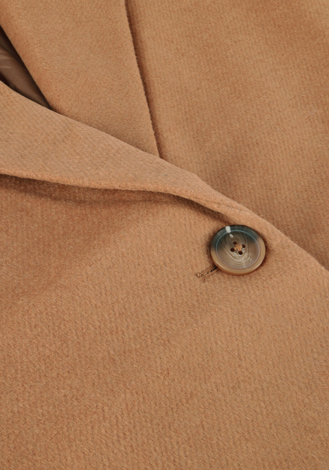 Camel NOTRE-V Mantel WOOL COAT - large