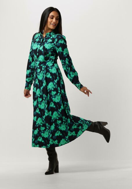 Zwarte Y.A.S. Midi jurk YASFLAIR LS LONG SHIRT DRESS S. - large