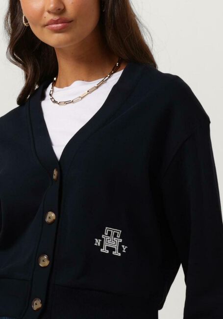 Blauwe TOMMY HILFIGER Vest REG VARSITY IMD NY CARDIGAN - large