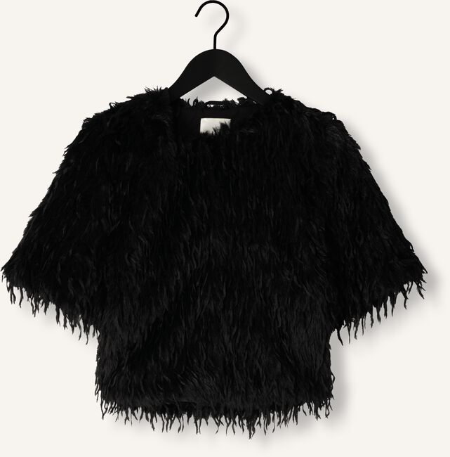 Zwarte SUMMUM Vest SHORTSLEEVE JACKET FAUX FEATHER FUR Zwarte SUMMUM Vest SHORTSLEEVE JACKET FAUX FEATHER FUR - large