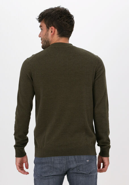 Groene SELECTED MEN Trui SLHBRADY LS KNIT MOCK NECK B - large