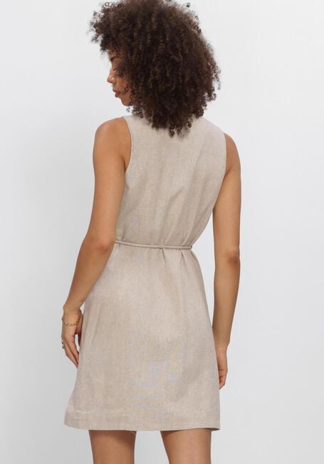 Beige Y.A.S. Jurken YASUSUMA LS LINEN BLEND DRESS - large