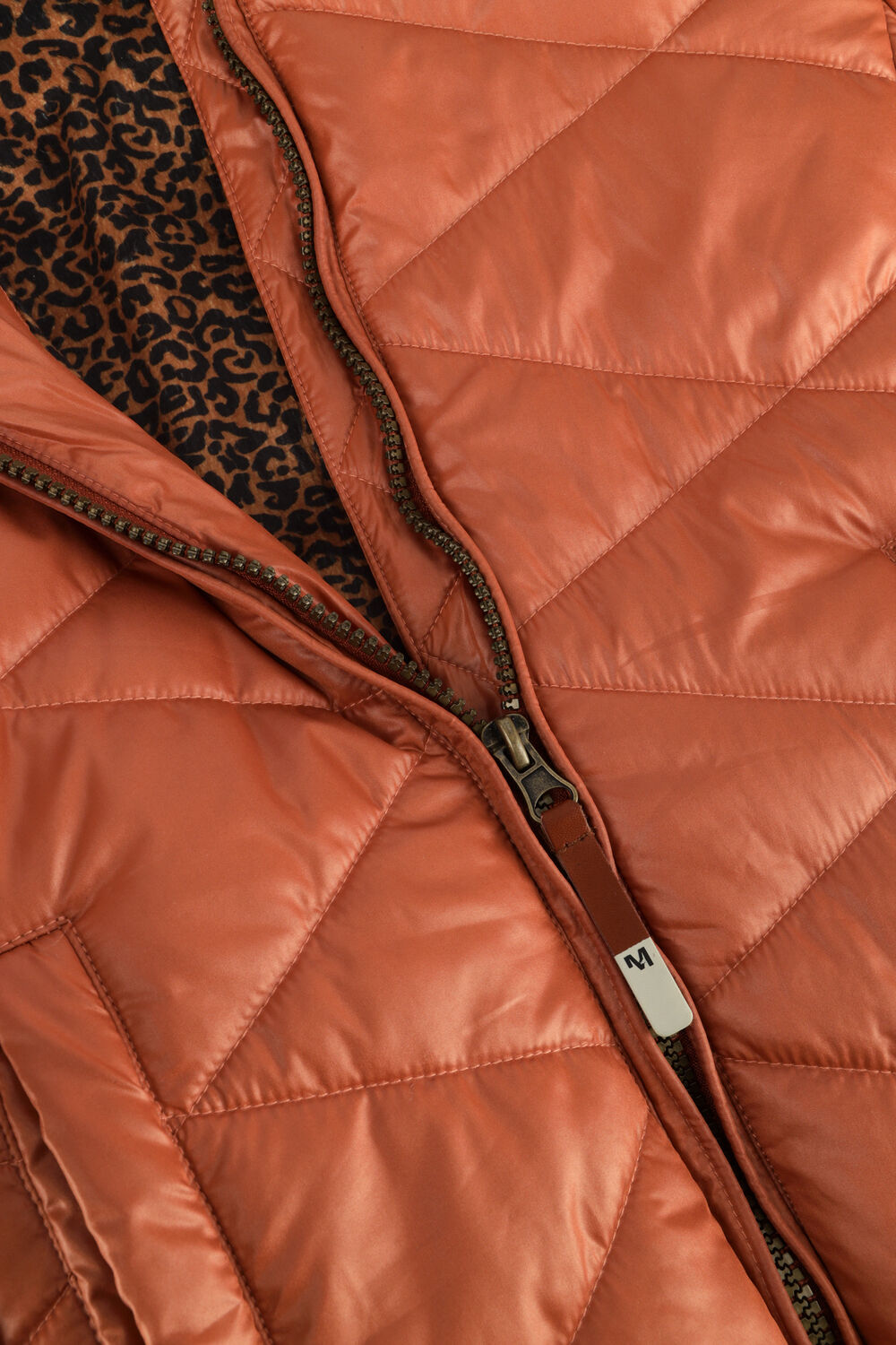 MOODSTREET Veste matelass&eacute; GIRLS JACKET LONG en orange - large