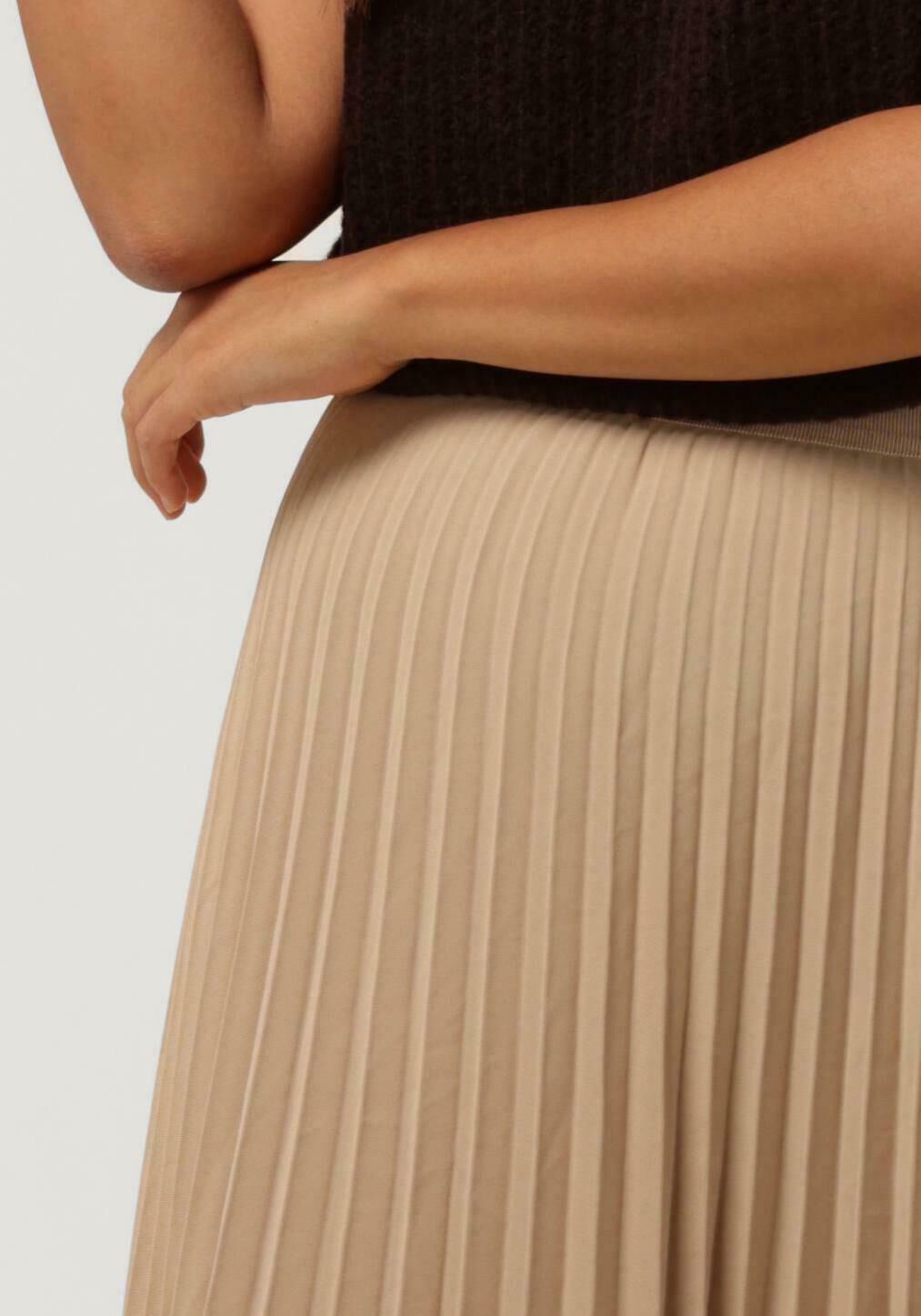 Beige MINIMUM Plisse rok FILINA 9285 Omoda