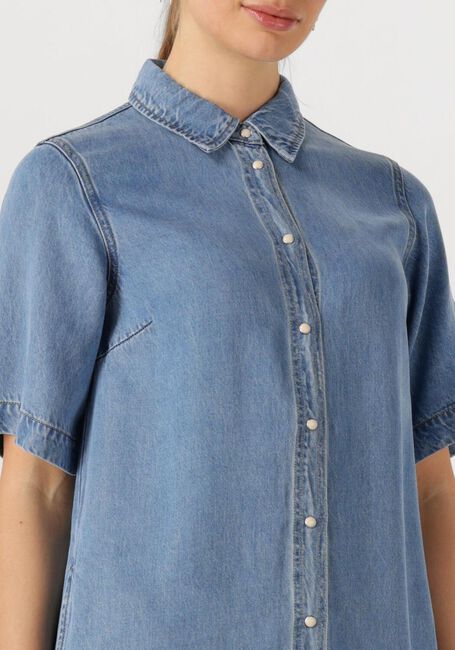 Blauwe OBJECT Mini jurk OBJFRAME 2/4 RE DENIM DRESS - large