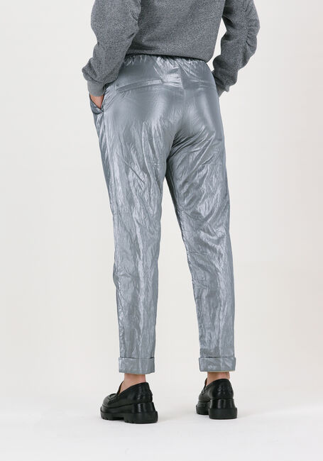 SUMMUM Pantalon TROUSERS COATED FABRIC en argent - large