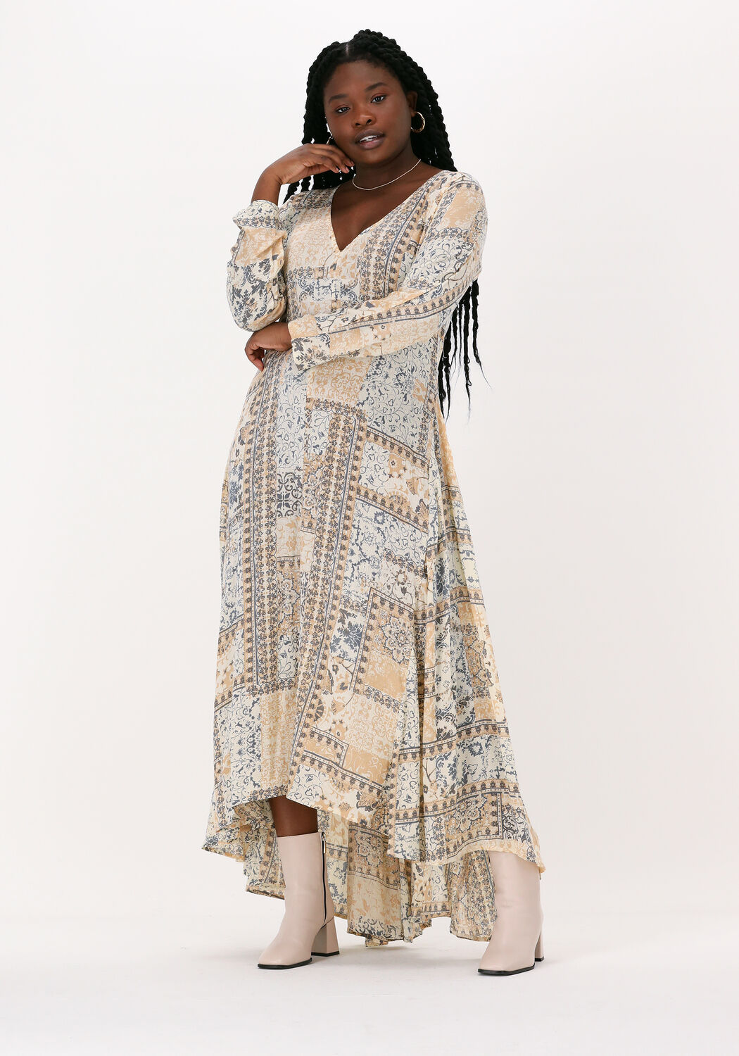 Camel MES DEMOISELLES Maxi jurk CHARLTON DRESS Omoda