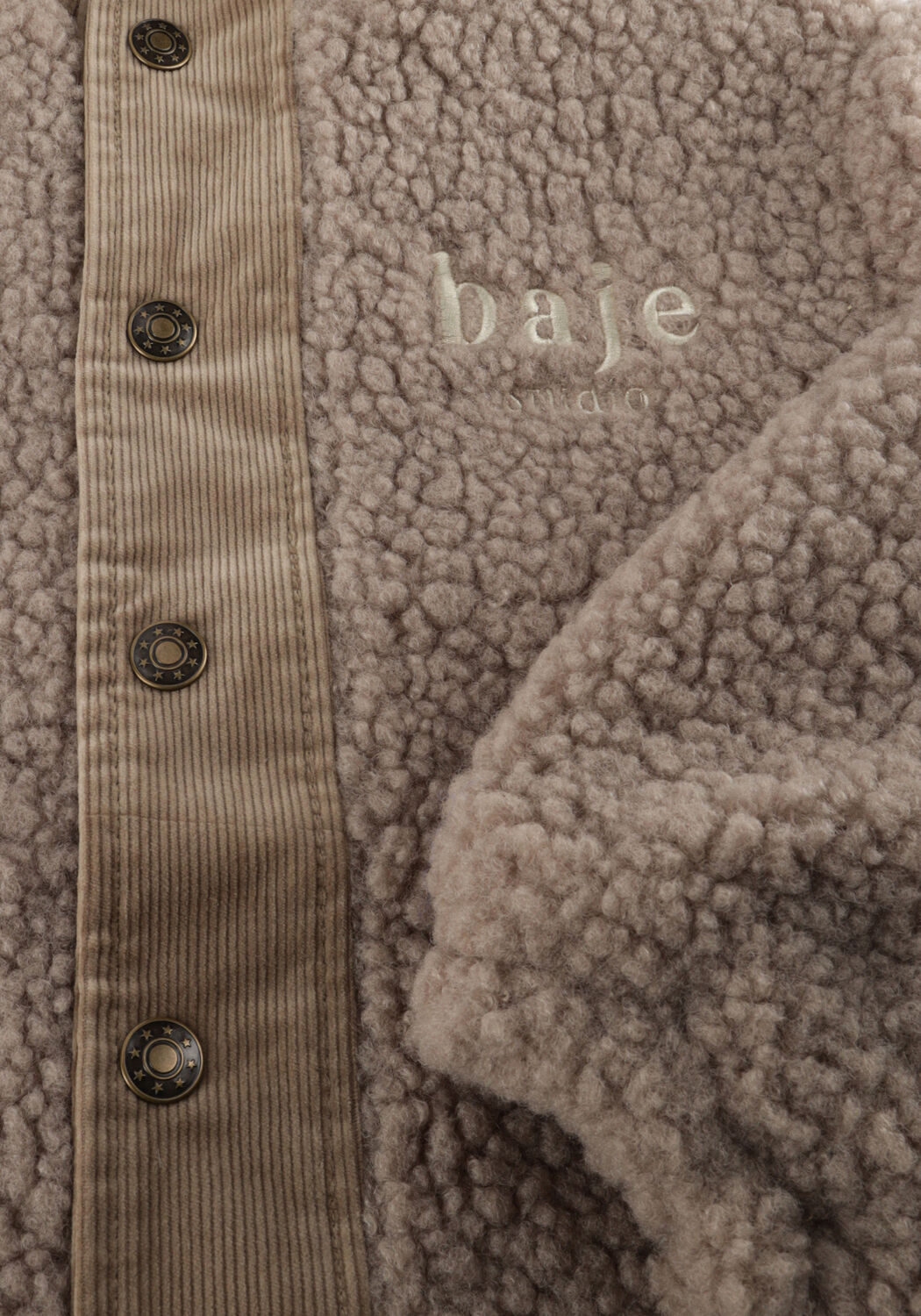 BAJE STUDIO Manteau Teddy RANCES Sable - large